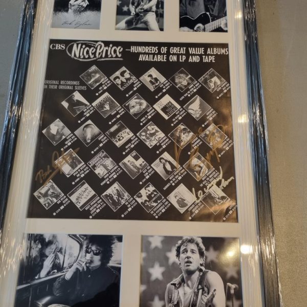 DYLAN SPRINGSTEEN COHEN TRI SIGNED